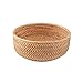 Y xuri Ręcznie robione salon przekąska owoce miska warzywny koszyk wiklinowy taca piknikowa jedzenie Y xuri (Color : S)