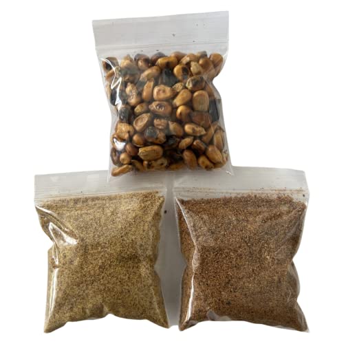 SALUTE Pescado Ahumado, Jutia, Maiz Tostado, Elegua Offering Kit, Santeria, Yoruba, Ifa EKU Eja Awado