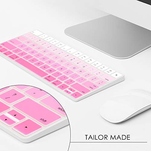 Allinside Ombre Pink Cover For Apple Magic Keyboard (Mla22Ll/A) With Us Layout #TOP2