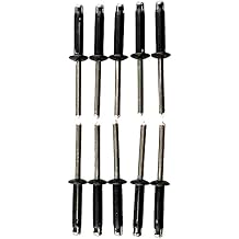 YakAttack Tri-Fold Rivet Kit, 10 Pack | 3/16 Aluminum Rivets with .157.472 Grip Range | Durable Black Finish for Kayak & Marine Accessory Installation | Made in USA