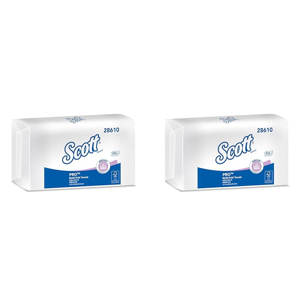 Scott 28610 Multifold Paper Towels (M Fold), 250 Pulls/Pack, 24x23.1 cm (Pack of 2) (B0D8173RL4) Amazon Price History, Amazon Price Tracker