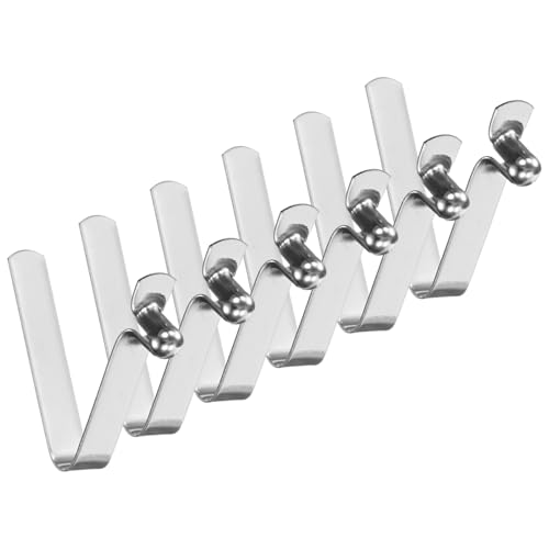 M METERXITY 6-Pack Kayak Paddle Snap 4mmx26mm Single Pin V Shaped Spring Steel Tent Pole Clips Locking Clips for Camping/Kayak Paddle/Tent Pole Push Button Spring Snap Clips