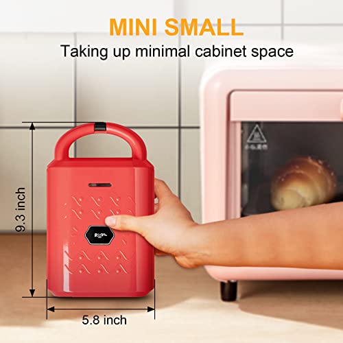 Máquina de waffle de urso, máquina de sanduíche 2 em 1 com placas removíveis, máquina de waffle belg