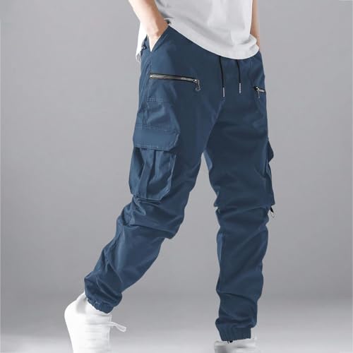 Cargo Sweatpants for Mens Classic-Fit Tactical Pants Lightweight Multi Pockets Work Pant Casual Baggy Sweatpant Men2