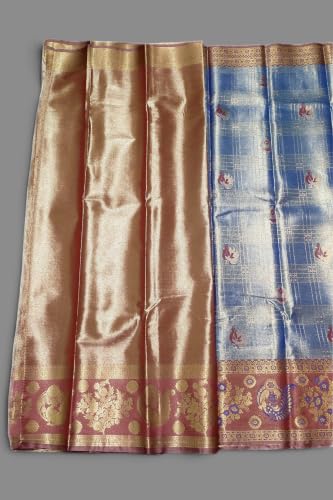 Generic lavender dharmavaram silk saree – image 5