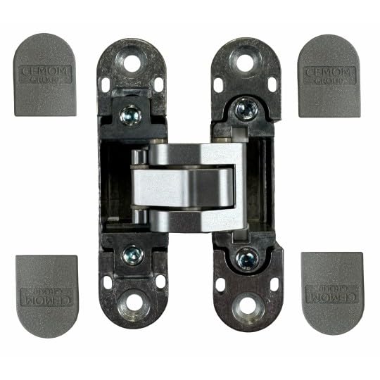 1 Charnière Invisible ESTETIC W978/A CEMOM MOATTI 95 mm Réversible,3 couleurs au choix. - Argent