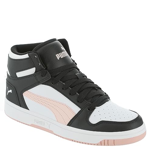 Image of PUMA Rebound Layup Synthetic Leather Puma Black /Rose Dust /Puma White 10 B (M)