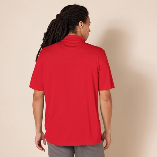 Amazon Essentials Men's Men's Regular-fit Quick-Dry Golf Polo Shirt Shirt, -Red, X-Large - 4