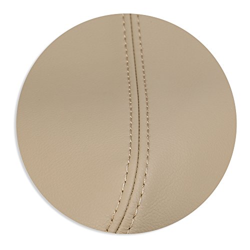 Qkparts 2(1Pair) Microfiber Leather Front Door Panels Armrest Coverreplacement For Honda Cr-V Crv 2007-2012 (Leather Only) Beige Tan #TOP5