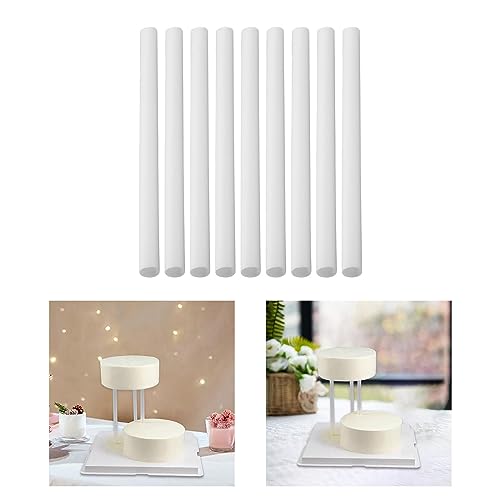 Leefasy 10x Haste de Cavilha de Bolo de Bolo de Bolo Suporte para Cozinhar Fácil de Usar Festa Casam