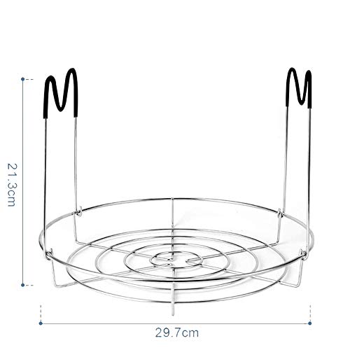 Canning Rack With Heat Resistant Silicone Handles,Stainless Steel Canning Jar Rack Canner Rack Canning Rack Canning Tongs For Regular Mouth Ball Jars, Canning Jar Lifter(No Jars) #TOP5