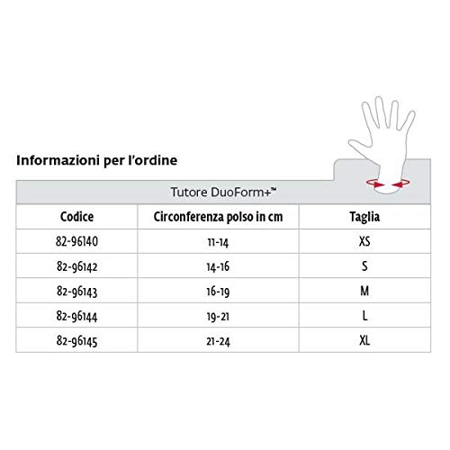 Muñequera larga y pulgar DuoForm+ (Small)