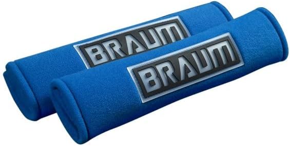 Braum 2" Replacement Racing Harness Shoulder Pads Kit Blue Universal BRHP-2BLU
