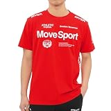 MOVESPORT(ムーブスポーツ) 半袖Tシャツ オーセンティックロゴ サンスクリーン UVカット メンズ ST5SHT12M_RD00