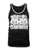 LOGOPOP Men's Donald Pump Mike Bench 2016 Tank Top, L, Black/Heather