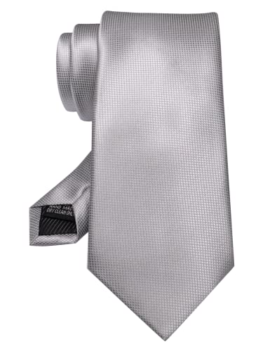 Image of JEMYGINS Solid Color Tie Mens Necktie for Business and Wedding