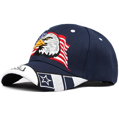 Image of Patriotic-USA-Eagle-Baseball-Caps-Woman-Man-Sun-Hat for 4th-July
