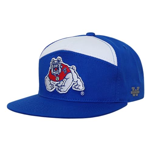 BH Fashion Company California State University Fresno Bulldogs 7 Panel College Caps Royal Blue