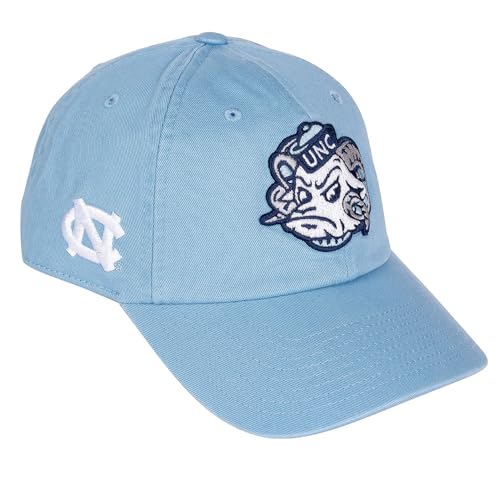 Desert Cactus University of North Carolina Baseball Hat UNC Chapel Hill Tar Heels Brimmed Embroidered Hats Cap Adjustable Cloth Strap Adult (Style I1) Blue