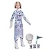 Barbie- Space Discovery Astronauta, Bambola Barbie Bionda con Tuta Spaziale, Casco, Guanti e Bandiera e Cibo per Spazio, Giocattolo per Bambini 3+Anni, GTW30