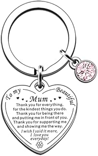 AMZQ Mum Gifts Mum Keyring from Daughter Son Mum Birthday Gifts Thank You Gifts for Mum Loving Thoughtful Present