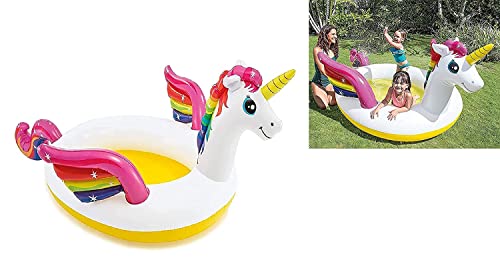 Image of BOXO Inflatable Swimming Pool Bath Tub for Kids Adults Spa Swimming Bath Tub for Garden Outdoor (Animal Swimming Mat)
