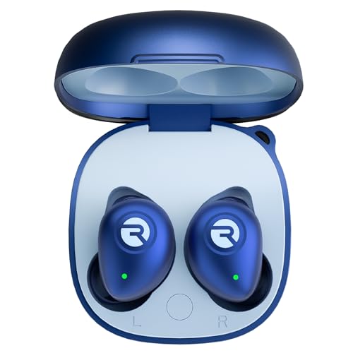 Image of Raycon Fitness Bluetooth Wireless Earbuds + Microphone with Active Noise Canceling, Sweat & Water-Resistant Earphones, Running Headphones, Ear Buds Wireless Bluetooth 56 Hours Playtime (Blue)