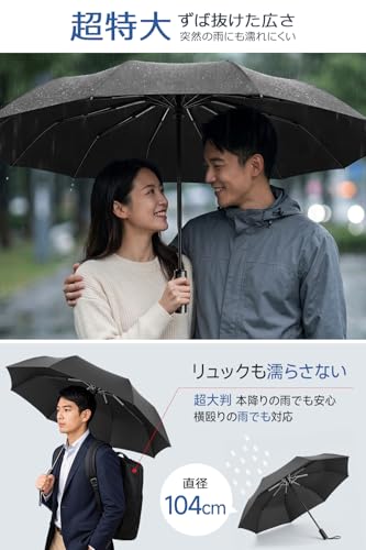 DeliToo 折りたたみ傘 形状記憶・逆戻り防止安全式
