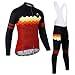 Homme Maillot de Cyclisme Manches Longues Vestes de Cycling Coussin Rembourrés en Gel 3D Pantalon Cuissard Vélo VTT MTB Vêtements Respirant Maillot Automne Printemps,ZX2,XL