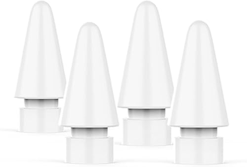 Paquete de 4 puntas de repuesto compatibles con Apple Pencil 2 Gen iPad Pro Pencil punta iPencil para iPad Pencil 1 stPencil 2 Gen Blanco