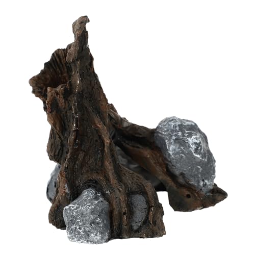 SEWOART シェルターハウス 爬虫類隠れ家 トカゲ用登りプラットフォーム クモの樹皮製 水槽 テラリウム向け ペットのな隠れ場所