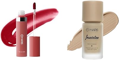Drip Lip Mist for Women (4.5 ml) (07-Pomelo Drip) Reapplication High Coverage Liquid Matte Foundation | Blemish Free & Blendable Foundation For Makeup (40Ml) (Shade-04, All)