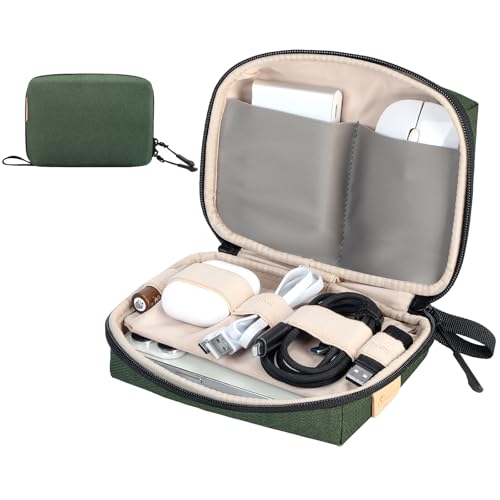 SIMTOP Small Electronics Organizer Travel Case, Portable Tech Case Pouch for Cable, Charger, Phone & Earbuds – Water-Resistant Cord Storage for Commute, Office & Business Trip – Compact Design by SIMTOP - Used condition - US$12.90