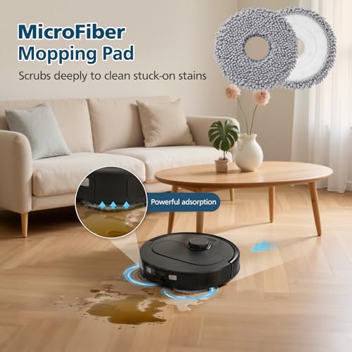Image of Qrevo S Pro /QV 35A Replacement Accessories for Roborock Qrevo S Pro, QV 35A, QV 35S Robot Vacuum, 2*Main Brush, 6*Side Brush, 4*Filters, 6*Mop Pads, 6*Dust Bag, 2*Tools