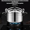 Stainless Steel Pressure Cooker, Aluminum Explosion Proof Pressure Canner Large Capacity Rice Cooker Cookware with Compound Bottom for Gas Electric Flat Top Stoves Easy To Open #2