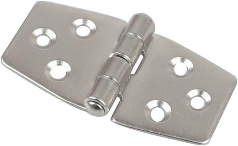 10 Pcs Boat Hinge 316 Stainless Steel Strap Door Window Cabinet Deck Flush Mount Compatible with Marine Yacht RV Camper