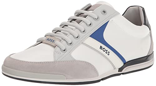 Preisvergleich Produktbild BOSS Herren Saturn Profile Low Top Sneaker, ultraweiß, 40 EU