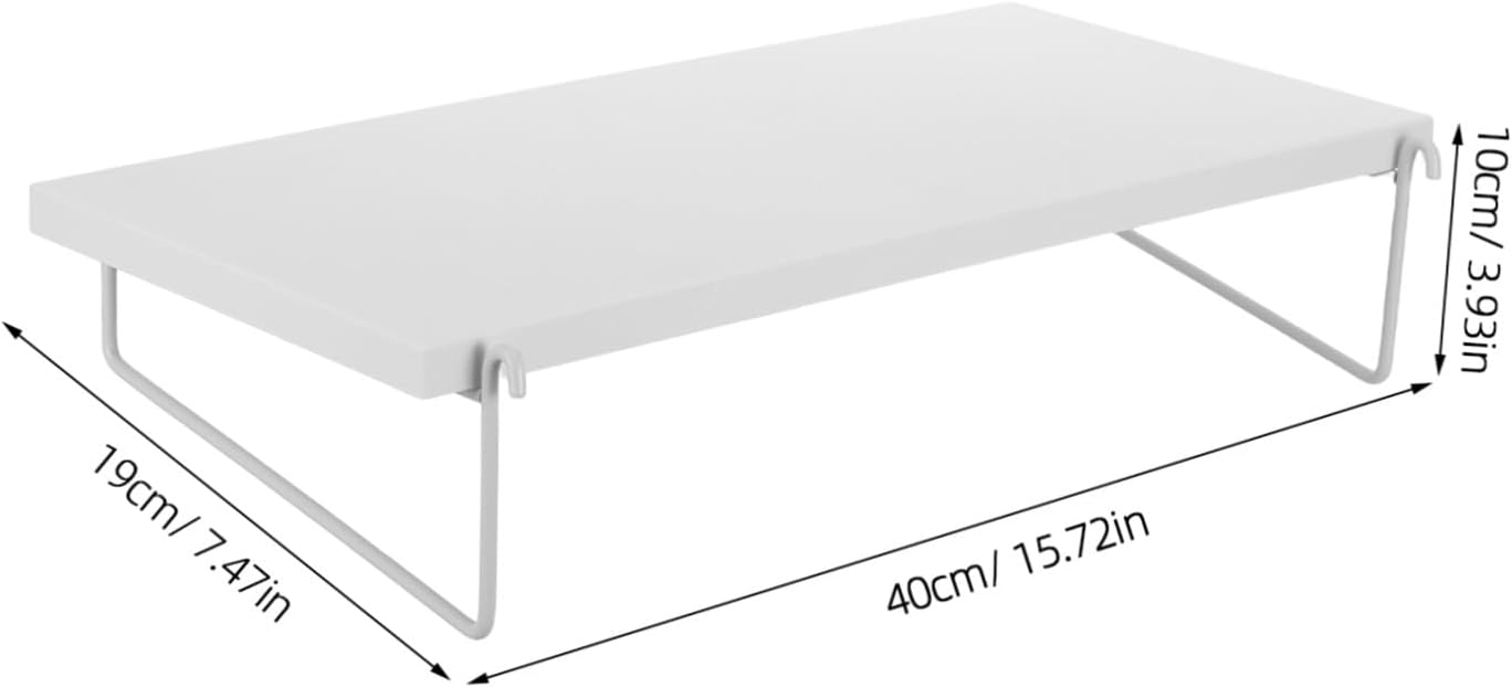 No-Drill Thick Fiberboard Pegboard Shelf with Sturdy Brackets, White Wall-Mounted Organizer for Garage, Office, Craft Room Storage and Tool Shelving