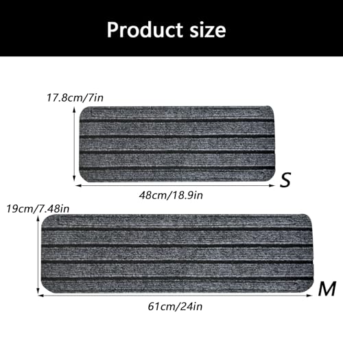 Couvre-marches lavable et antidérapant en polyester robuste pour l'extérieur - 8