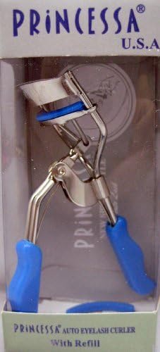 New Princessa Eyelash Curler Blue Comfort Grip with Refill
