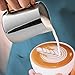 Zulay Milk Frothing Pitcher with Latte Art Pen – 12oz 20oz 32oz - Stainless Steel Frother Cup with Measurement Markings, Espresso & Coffee Accessories Creamer Jug with Laser-Welded Handle - 12 oz