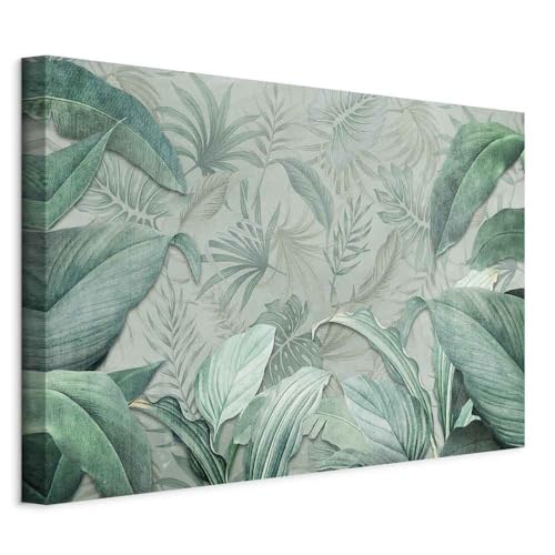 murando - Quadro Acustico Foglie tropicali 1 pezzo schiuma acustica Quadri Moderni Camera da Letto - Stampa su Tela - Pannelli Fonoassorbenti Decorativi - Fonoassorbente Acustiche