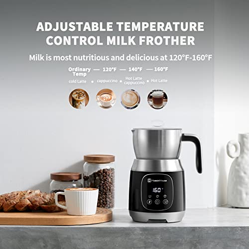 Maestri-House-Milk-Frother-21OZ-Variable-Temp-and-Froth-Thickness-Milk-Frother-and-Steamer-Smart-Touch-Control-Milk-Warmer-Dishwasher-Safe-Memory-Function-for-Latte-Cappuccino-Hot-Chocolate