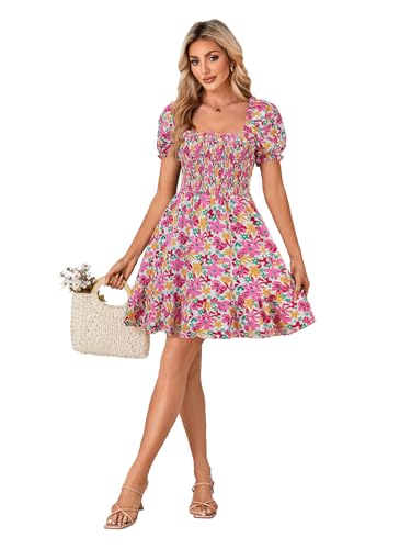 Image of Rooscier Women's Summer Boho Mini Dress