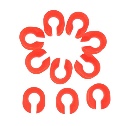 RNXRZANK 10pcs Roping Rope Protective Cover Loop Orange
