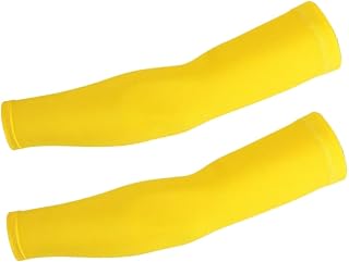 CEHJZQRPL Paquete de 3 Manguitos de protección Solar, Multicolor, Tallas M/L/XL, Multideporte, for Exteriores y Verano.(Yellow,XL)