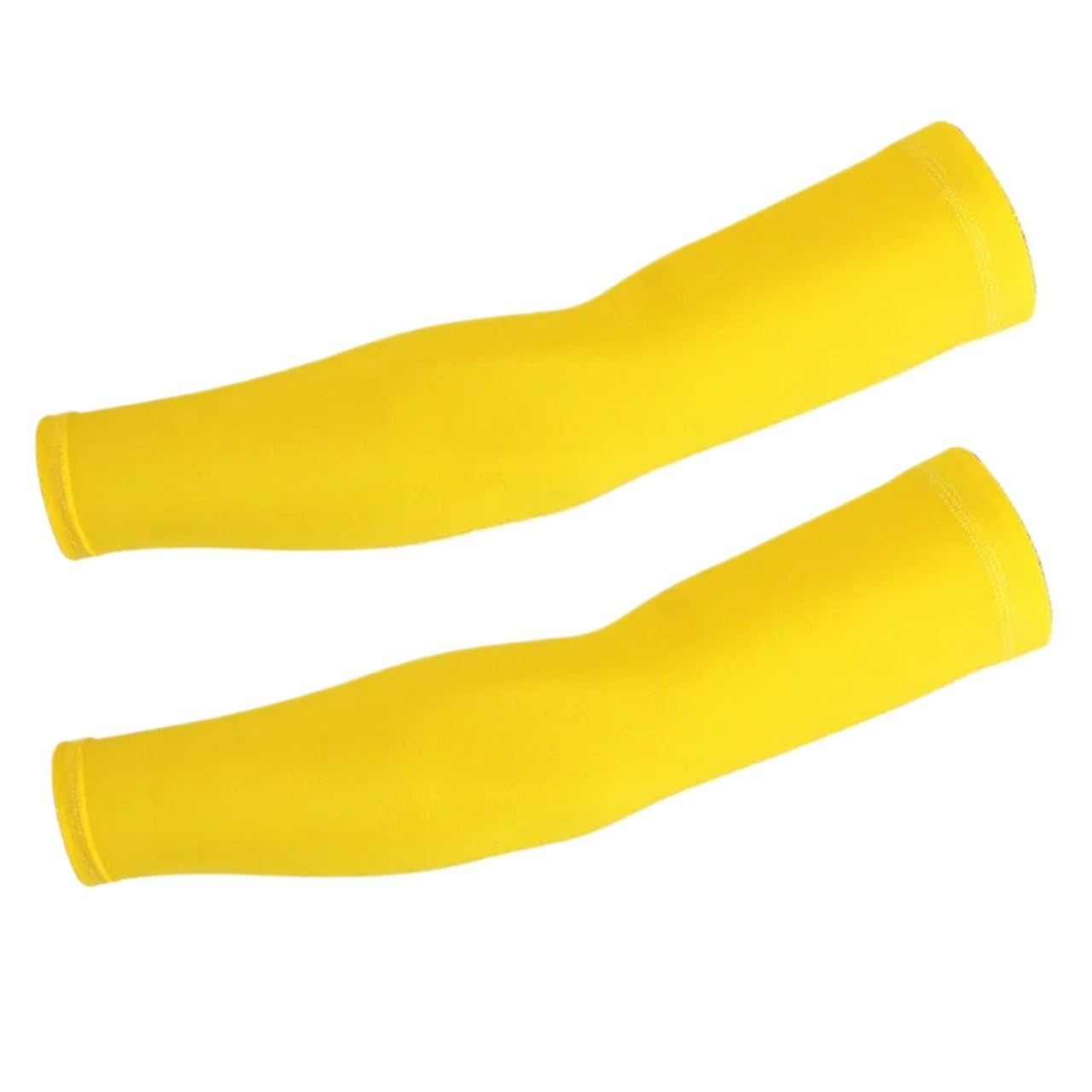 Sonnenschutz Ärmel Armlinge 3er Pack Multicolor M/L/XL Multi-Sport Outdoor Sommer(Yellow,M)