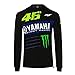 Valentino Rossi Sweatshirt Yamaha Monster 46 Vlies, Schwarz, L
