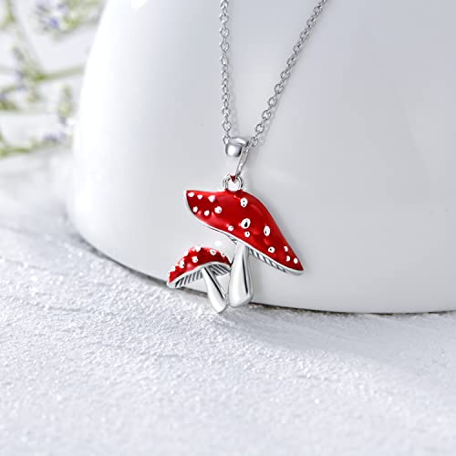 Collier Champignons Argent Sterling 925 Pendentif LONAGO Premium - 6