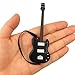 Miniature Guitar Model with Detachable Strap - Decorative Plastic Model - 4 Color Options (Blue)